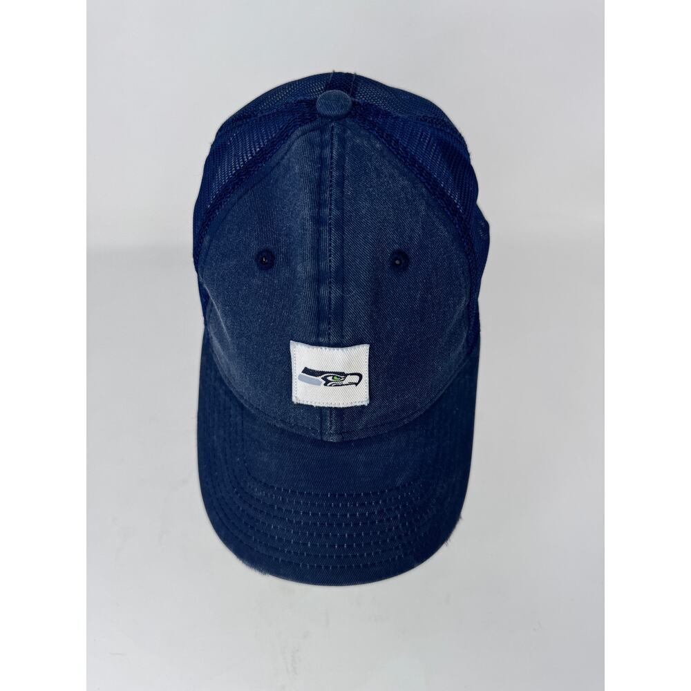 New Era NFL Seattle Seahawks Trucker Hat Cap Snapback Curved Bill Navy Womens OS